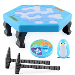 Mumoni面白いホットセールはペンギンのおもちゃを保存しますプラスチックブレイクアイスゲーム楽しい子供の運動技能ボードゲーム