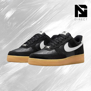 Nike <span class=keywords><strong>Air</strong></span> <span class=keywords><strong>Force</strong></span> <span class=keywords><strong>1</strong></span> '07 LV8 'Gum Pack - Black' <span class=keywords><strong>Baskets</strong></span> <span class=keywords><strong>basses</strong></span> essentielles unisexe à lacets, bout rond, tige synthétique - Product Image 2