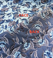 Dernière mode 168gsm polyester viscose jacquard tissu de brocart tissu teint en fil de conception florale pour robes de femmes