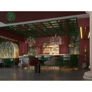 멋진 호텔 바 인테리어 아이디어 Pizzeria 레스토랑 디자인 상업 라운지 가구 펍 바 그릴