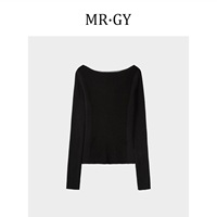 Pull fin et ajusté en maille côtelée à col bateau et manches longues pour femme, style basique minimaliste, idéal pour le printemps, noir, OEM ODM