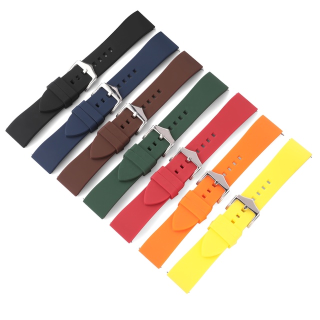 Factory Sell Quick Release Silicone Watch Strap 18/19/20/21/22/24mm Silicone Smartwatch Band High Quality