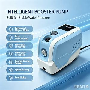 Pompe à eau à pression constante à fréquence variable à aimant permanent de 600 W à économie d'énergie pour l'alimentation en eau des villas et des appartements - Product Image 2