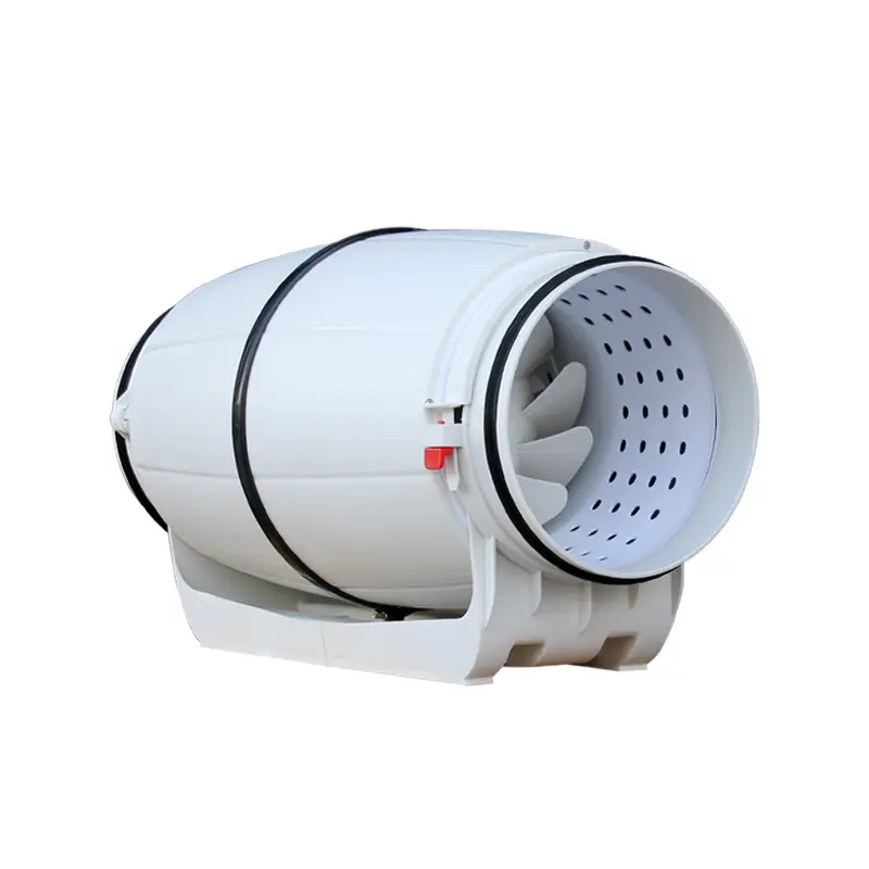 Vtronic 6" Mixed Flow Duct Fan Pre-wired,320 Cfm Speed Controllable Ventilation Fan For Grow Tents/hydroponics/heating