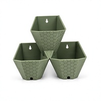 Juego de Macetas Modulares de Pared con Diseño de Panal de Abeja, Impresas en 3D con PLA, Hexagonales, Decoración para el Hogar, Personalizables OEM