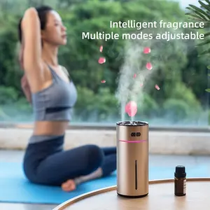 Novo produto portátil fragrância névoa fria umidificador idéias aromaterapia inteligente óleo essencial nebulizador carro difusor de aroma