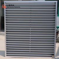 Système de fenêtre à persiennes réglables en aluminium à fonctionnement automatique Louvre solaire acoustique externe pour bâtiments Persienne automatique