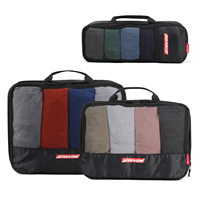 Cubes d'emballage de compression pour valises 3 pièces Cubes d'emballage noirs pour valise à main