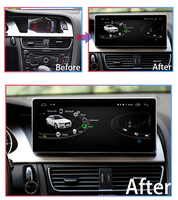 Radio stéréo de voiture portable Android de 10.25 pouces Navigation GPS avec support de tableau de bord pour Audi A4L 2009-2016