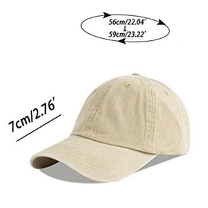 Custom High Quality Cotton Washed Baseball Cap Custom Embroidery Logo Wholesale Blank Sports Cap <b>Hat</b> - Product Image 5