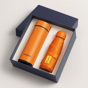 Luxury Gift Box for Brands: 304 SS Bottle and Portable Fan Powder-Coated, Sweat-Proof Finish, Custom Insert & Packaging - Product Image 6