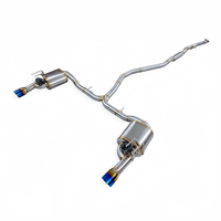 Knalpot Catback SUS304 Intelligent Valve untuk Honda Civic Generasi ke-11 FE1 FL1 1.5T dengan Pipa Knalpot dan Pengontrol