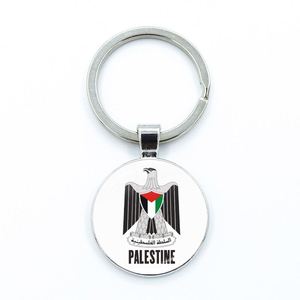 Metal Palestine Israel <b>Map</b> Flag Integrated Keychain High Quality Stainless Steel Palestine Pendant Decoration Keyring - Product Image 4