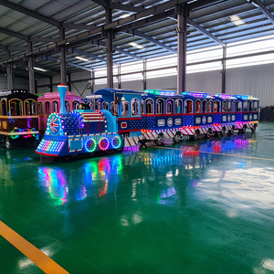 รถไฟท่องเที่ยวสำหรับผู้ใหญ่ในร่มในห้างสรรพสินค้า รถไฟไฟฟ้ากลางแจ้งแบบไม่มีราง รถไฟสนุกสำหรับเด็ก - Product Image 2