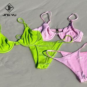Swimwear Factory Classic Swimsuit Women Recycle Fabric Custom Bikini Set Woman Brand Swimming Suit Custom <b>Swim</b> Suits Women - Product Image 1