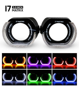 Oferta Especial: Ojos <span class=keywords><strong>de</strong></span> Ángel 5D <span class=keywords><strong>de</strong></span> 3.0 Pulgadas, Bi-<span class=keywords><strong>LED</strong></span>, 12V, Proyector, Máscara Halo, Anillo WRGB, DRL RGB con Función Switchback - Product Image 1