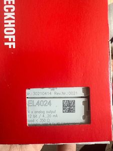 1 Módulo de Entrada PLC Beckhoff EL4024 NUEVO - Controlador PLC con Protección de Comunicación Analógica Batibus - Product Image 3