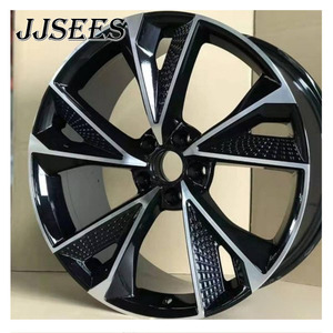 JJSEES <span class=keywords><strong>Jantes</strong></span> en alliage noir brillant forgé 5x112 5x114.3 5x120 Pcd 17 18 19 20 21 22 24 INCH <span class=keywords><strong>Jantes</strong></span> pour <span class=keywords><strong>Audi</strong></span> <span class=keywords><strong>A1</strong></span> A2 A3 A4 A5 - Product Image 3