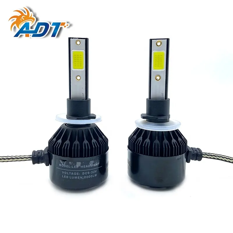 ADT ucuz fiyat X7 18W 8000LM araba LED far