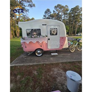 Moderno 6-Litera <span class=keywords><strong>50</strong></span> Ft Aluminio Off-Road Camper Caravana 4x4 Remolque 4WD Ligero 750kg Casa Móvil Mini Estilo - Product Image 4