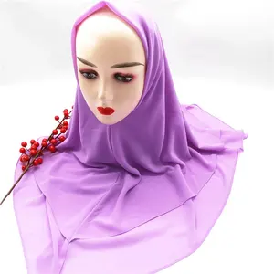 New underscarf custom instant chiffon tudung with inner muslim women instant hijab made in china