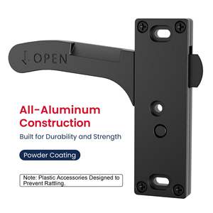 Kit de remplacement de poignée gauche de porte moustiquaire en aluminium pour caravane, <span class=keywords><strong>camping</strong></span>-<span class=keywords><strong>car</strong></span>, autocaravane - Accessoires pour caravane pour l'intérieur - Product Image 3