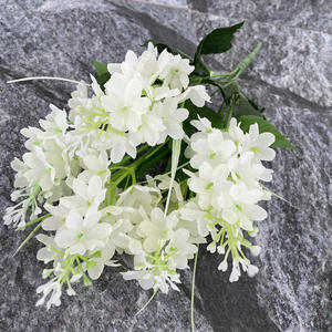 Fleurs artificielles 5 branches Soie Violet Floral Géant Fleurs artificielles pour la décoration de mariage à la maison - Product Image 4