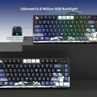 Clavier OEM ODM SK80 75 avec écran multimédia couleur, clavier de jeu, son crémeux, mécanique, filaire, hot-swappable, Gasket, RGB C