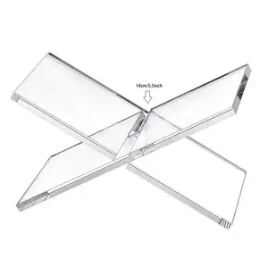 Disassemble Acrylic Open Book Holder book holder stand book reading stand in bed Tabletop Lucite