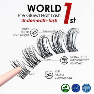 Cils 3D en fibres végétales 100% faites à la main, imperméables, tenue <span class=keywords><strong>de</strong></span> 3 à 10 jours, marque Thamel, sans cruauté, autocollants pré-collés - Product Image 2