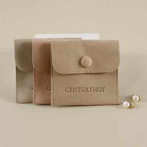 Sacchetti Portagioie Personalizzati in Microfibra Premium |   Chiusura con bottoni a pressione |   Contenitore Antipolvere per <span class=keywords><strong>Collane</strong></span>, Anelli, Orecchini - Product Image 4