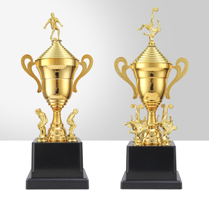 JZ 2026 Fabrication en usine, trophée en plastique compétitif avec figurines interchangeables pour football/basketball - Product Image 1