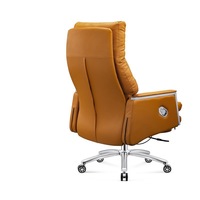 Chaise de bureau moderne confortable en cuir PU, personnalisable ODM/OEM, pivotante et inclinable avec repose-pieds, idéale pour le travail sur ordinateur