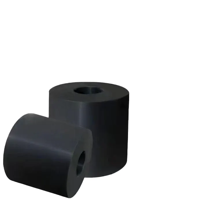 Bantalan silinder karet hitam karet pegas Pier elastis kuat tangguh bulat blok Buffering