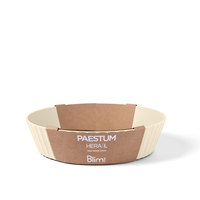Handgemaakte Elegante Amerikaanse Stijl Beige Polypropyleen Soep & Dessertkom 25Cm Hoogwaardig Gepolijst Staal Matte Afwerking