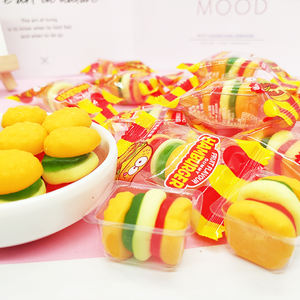 Custom Jelly <span class=keywords><strong>Gummy</strong></span> Candy Yummy <span class=keywords><strong>Hamburg</strong></span> Vormige Zacht Snoep - Product Image 1