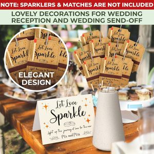 Để Cho Tình Yêu Lấp Lánh Cá Nhân Kraft Chủ Tag Thoát Tay Áo Gửi Off Có Thể In Mẫu Đám Cưới Sparkler - Product Image 4