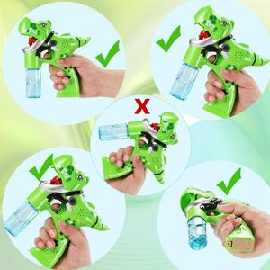 Pistola de burbujas de dinosaurio-Tirador de burbujas de música eléctrica para niños pequeños, Varita de burbujas automática con dispensador de jabón - Product Image 4