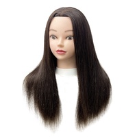 Nouveau style 100 cheveux humains beauté coiffure formation têtes cheveux tête de poupée factice pour la formation pratique tête de mannequin
