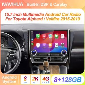 วิทยุติดรถยนต์ Navihua รุ่นใหม่ ขนาด 15.7 นิ้ว ระบบ Android พร้อมระบบนำทาง GPS มัลติมีเดีย Carplay เครื่องเสียงติดรถยนต์ สำหรับ Toyota Alphard Vellfire ปี 2015-2019 - Product Image 2