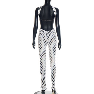 Nuovi Arrivi Primavera 2026: Completo Due Pezzi <span class=keywords><strong>Sexy</strong></span> da Donna con Stampa a Pois - Product Image 2