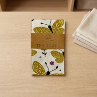 Serviette de cuisine en coton gaufré 100% durable, imprimée numériquement, hypoallergénique, absorbante, motif floral, design personnalisé pour la maison