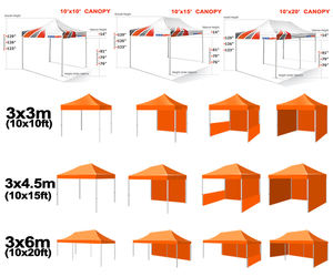 <span class=keywords><strong>Toldo</strong></span> de publicidad al aire libre 3x3 Carpas plegables para fiestas <span class=keywords><strong>Toldo</strong></span> Plegable para eventos en interiores al aire libre - Product Image 2