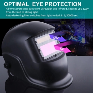 Capucha de <span class=keywords><strong>soldadura</strong></span> automática, energía Solar de Color verdadero, oscurecimiento automático, cascos de <span class=keywords><strong>soldadura</strong></span> eléctricos <span class=keywords><strong>para</strong></span> TIG MIG ARC, molienda de Plasma - Product Image 4