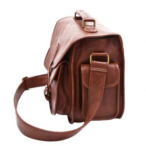 BSCI Factory Custom fashion women ladies professional crossbody brown vegan pu leather <b>small</b> dslr lens video <b>camera</b> <b>bag</b> for - Product Image 3