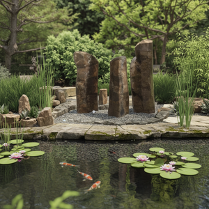 <span class=keywords><strong>Fontaine</strong></span> autoportante en bloc de basalte sur mesure OEM pour les distributeurs mondiaux - Product Image 1