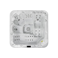 Nouvelle baignoire à remous Balboa en acrylique importée de style européen, jacuzzi pour 5 personnes, spa de massage, piscine extérieure, bain à remous avec bulles d'air