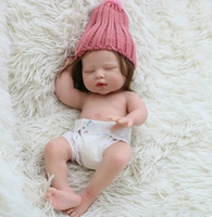 Poupée Reborn réaliste en silicone solide de 13 pouces, fonction boire et uriner, jouet de simulation bébé garçon/fille pour enfants, cadeau