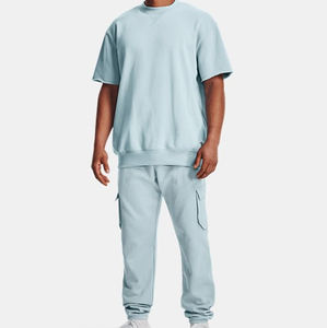 T-shirt décontracté de haute qualité en coton 100% pour homme, coupe ample et épaisse, épaules tombantes, t-shirt vierge oversize - Product Image 1