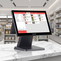 Terminal Punto de Venta Táctil para Restaurante y Comercio Minorista con Windows de 15.6 Pulgadas, Directo de Fábrica, Caja Registradora, Sistema POS Todo en Uno